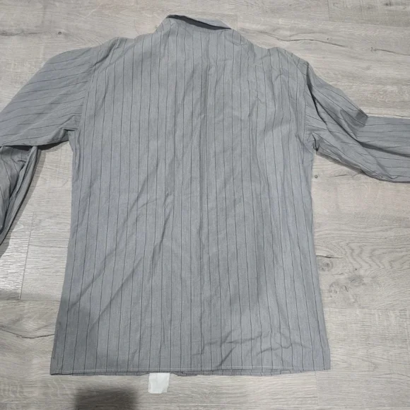 Versus Versace Gray Striped Shirt